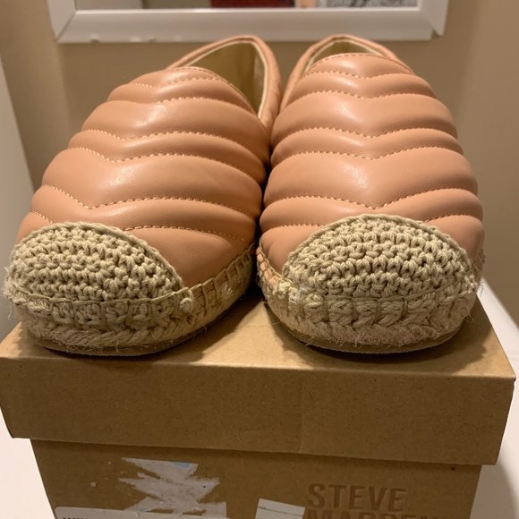 Steve Madden Winnow Quilted Espadrille Flats, Blush, Size 8 - Picture 7 of 7